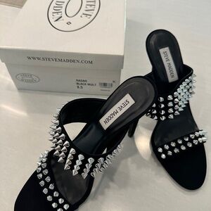 Steve Madden Black Studded Women's Shoes